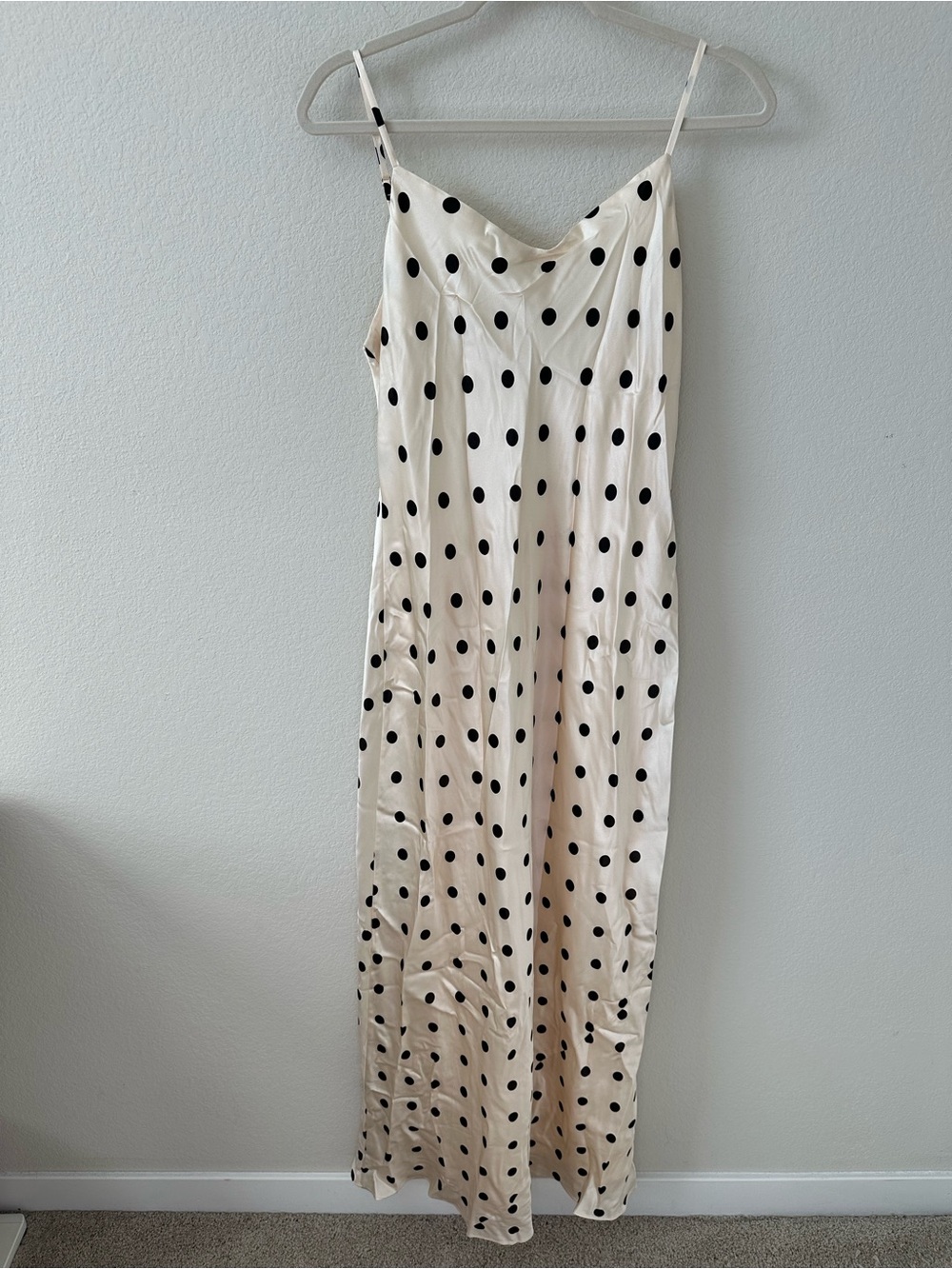 REFORMATION Parma Sundae Dot Maxi Silk SZ L - Picture 2 of 7